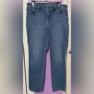 Women’s Size 10 Short Gloria Vanderbilt All Around Sliming Straight-Leg Jeans.